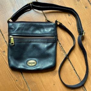 Fossil Explorer Leather Mini Crossbody Bag